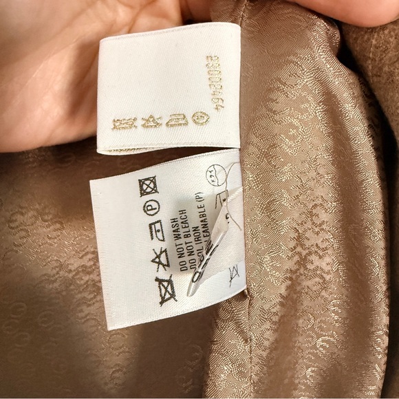 Escada Ermenegildo Zegna Beige Pinstripe Blazer - Picture 11 of 13